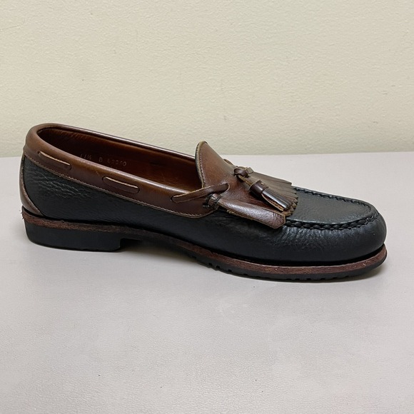 Allen Edmonds Nashua Loafers Men 11.5 D Black Brown Pebble Kiltie Tassel Leather main image 10